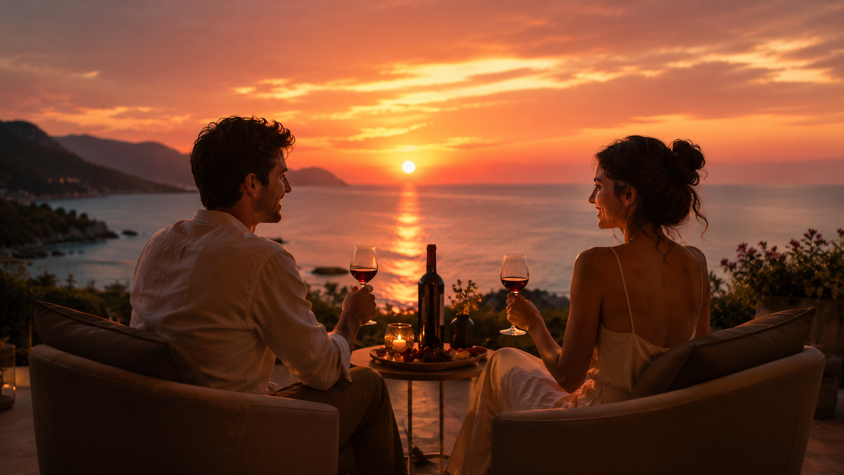 Romantic sunset